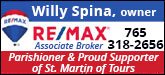 RE/MAX 1st Realty-Willy Spina Sponsorship Banner