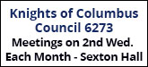 Knights of Columbus Council 6273 Sponsorship Banner